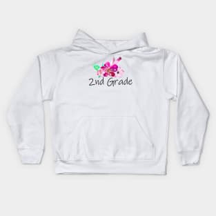 2nd grade design Kids Hoodie